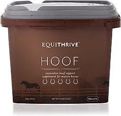 Equithrive Hoof Pellets Horse Supplement, 3.3-lb tub