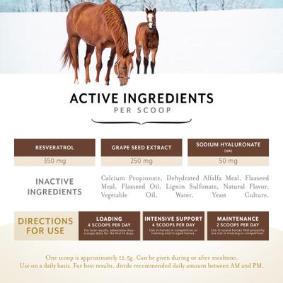 Show full view: Equithrive Original Joint Pellets Horse Supplement, 1.65-lb tub slide 4 of 6