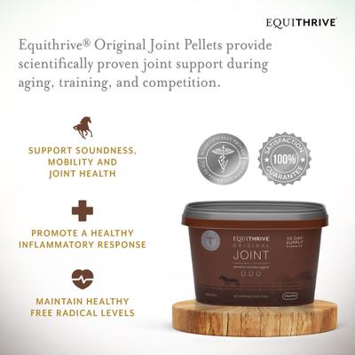 Show full view: Equithrive Original Joint Pellets Horse Supplement, 1.65-lb tub slide 3 of 6
