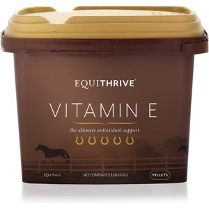 Equithrive Vitamin E Pellets Horse Supplement, 3.3-lb tub