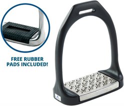 EquiWing HyperNylon Horse Stirrup Irons Fillis, Black, 4.75-in slide 2 of 2