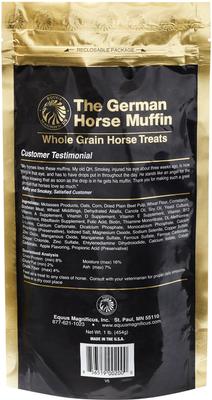 Show full view: Equus Magnificus The German Horse Muffin Molasses Horse Treats, 1-lb bag slide 2 of 6