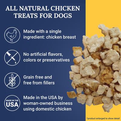Show full view: Ernie Els Pet Products Chicken Freeze-Dried Dog Treats, 2-oz bag slide 5 of 10