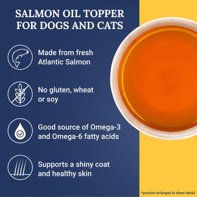 Show full view: Ernie Els Pet Products Salmon Oil Dog & Cat Food Topper, 2.1-oz bottle slide 5 of 10