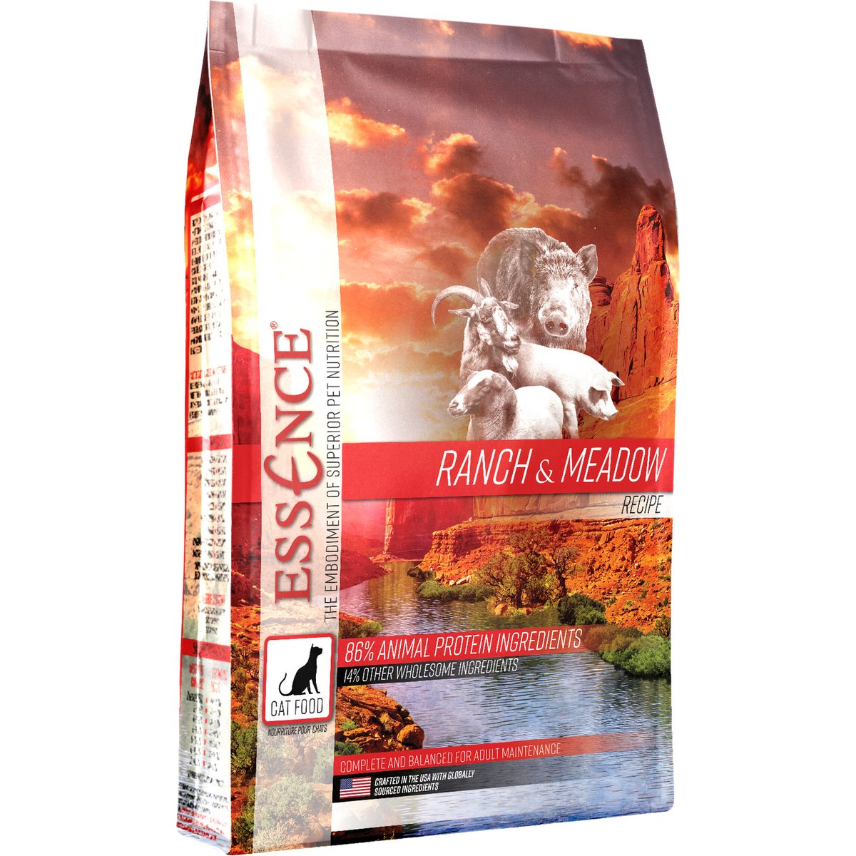 Essence Ranch & Meadow Recipe Grain-Free Dry Cat Food, 4-lb bag