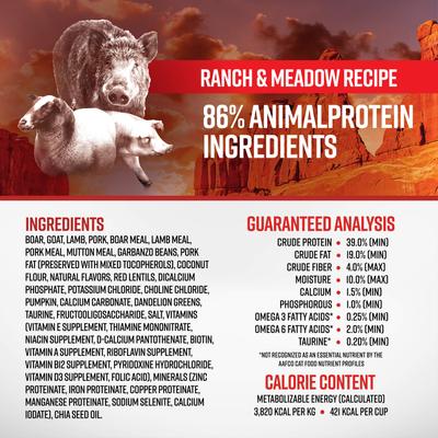Show full view: Essence Ranch & Meadow Recipe Grain-Free Dry Cat Food, 4-lb bag slide 5 of 6