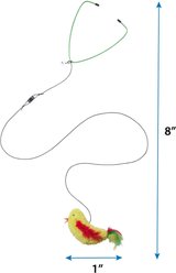 Ethical Pet A-Door-Able Bouncing Bird with Feather Tail Cat Toy with Catnip, Color Varies slide 2 of 4