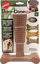 Ethical Pet Bam-bones Plus Beef Tough Dog Chew Toy, 7-in