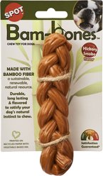Ethical Pet Bambone Braided Stick Hickory Tough Dog Chew Toy, Tan, 5.75-in