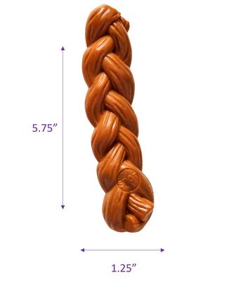 Show full view: Ethical Pet Bambone Braided Stick Hickory Tough Dog Chew Toy, Tan, 5.75-in slide 3 of 4