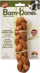 Ethical Pet Bambone Braided Stick Hickory Tough Dog Chew Toy, Tan, 7.25-in