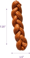 Ethical Pet Bambone Braided Stick Hickory Tough Dog Chew Toy, Tan, 7.25-in slide 2 of 3