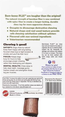 Show full view: Ethical Pet Bambone & Branch Beef Dog Toy, 5.75-in slide 3 of 6