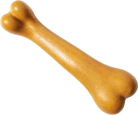 Show full view: Ethical Pet Bambone+ Dino Bone Peanut Butter Flavored Dog Chew Toy, Tan slide 3 of 4