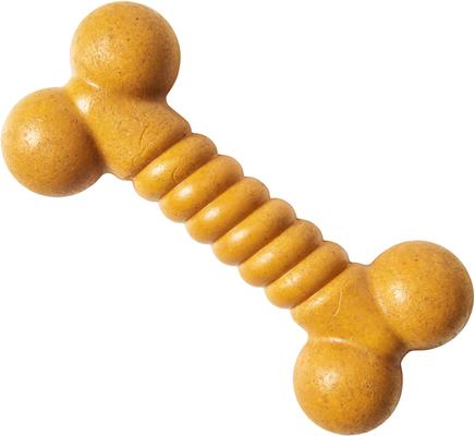 Show full view: Ethical Pet Bambone Twist Bone Peanut Butter Flavored Dog Chew Toy, Tan slide 3 of 4