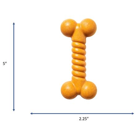 Show full view: Ethical Pet Bambone Twist Bone Peanut Butter Flavored Dog Chew Toy, Tan slide 4 of 4