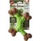 Show in main carousel: Ethical Pet Bambone X-Bone Apple Flavored Bone Dog Toy, Brown/Green, 8-in slide 1 of 6