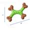 Show in main carousel: Ethical Pet Bambone X-Bone Apple Flavored Bone Dog Toy, Brown/Green, 8-in slide 5 of 6