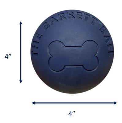 Show full view: Ethical Pet Barrett Ball Dog Toy, Blue, 4-in slide 4 of 5