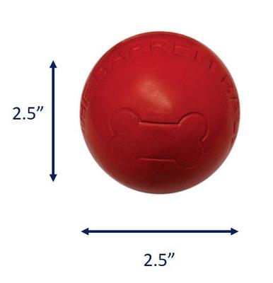 Show full view: Ethical Pet Barrett Ball Dog Toy, Red, 2.5-in slide 3 of 4