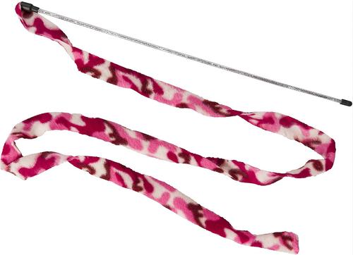Show full view: Ethical Pet Cat Prancer Fleece Frenzy Wand Cat Toy, Color Varies slide 1 of 6