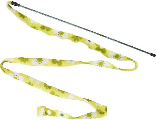 Show full view: Ethical Pet Cat Prancer Fleece Frenzy Wand Cat Toy, Color Varies slide 3 of 6