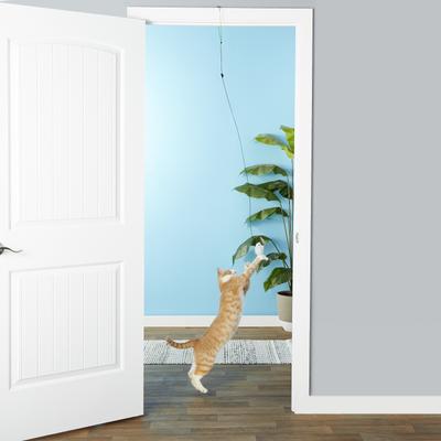 Show full view: Ethical Pet Door-Able Bouncing Mouse Cat Toy with Catnip, Color Varies slide 2 of 7