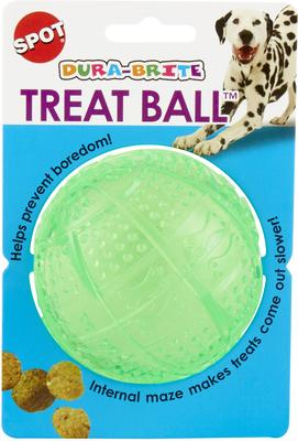 Show full view: Ethical Pet Dura Brite Treat Dispenser Ball Dog Toy, Color Varies slide 1 of 8