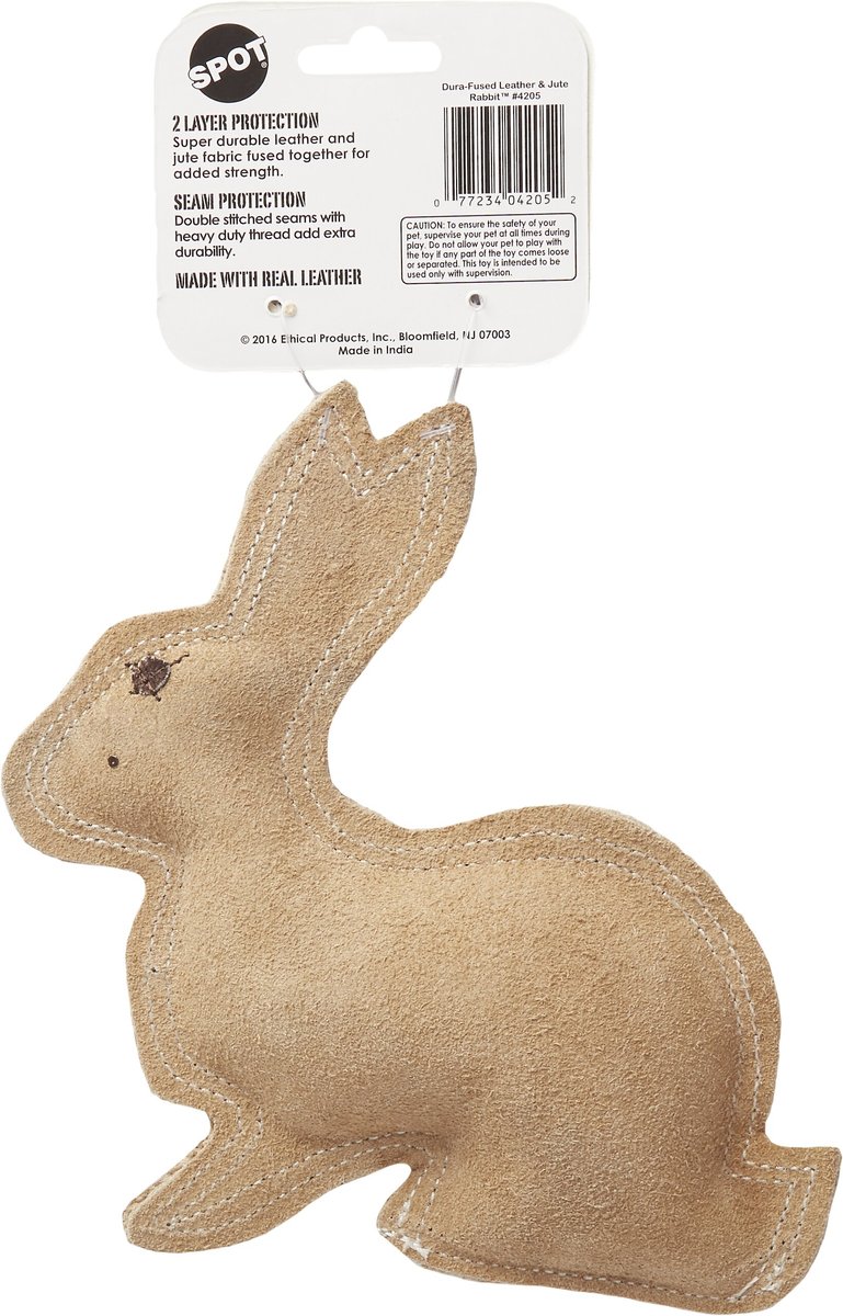 Ethical Pet Dura-Fused Leather Fox Dog Toy