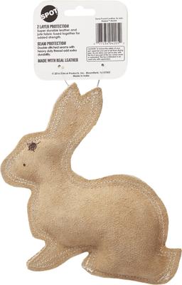 Show full view: Ethical Pet Dura-Fused Leather Rabbit Dog Toy slide 4 of 8