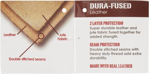 Show full view: Ethical Pet Dura-Fused Leather Squirrel Dog Toy slide 3 of 6