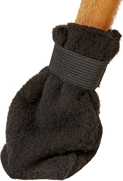 Ethical Pet Fashion Lookin' Good Fleece Boots, Black Arctic, 4 count