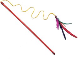 Ethical Pet Feather Dangler Wand Cat Toy with Catnip