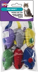 Ethical Pet Felt Mice Plush Cat Toy with Catnip, 6-pack slide 2 of 2