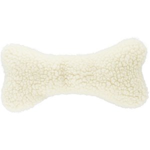 Ethical Pet Fleece Bone Squeaky Tough Plush Dog Toy, 9-in