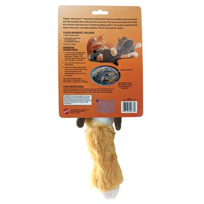 Show full view: Ethical Pet Flippin' Skinneeez Fox Exercise Cat Toy with Catnip, Assorted slide 2 of 5