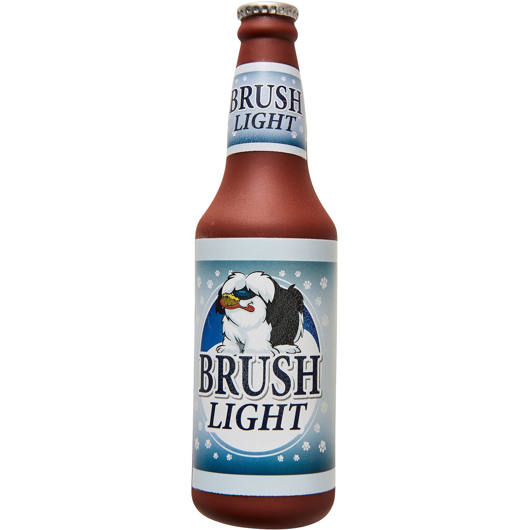 Ethical Pet Fun Drink Brush Light Squeaky Dog Toy, 10-in