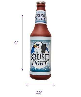 Show full view: Ethical Pet Fun Drink Brush Light Squeaky Dog Toy, 10-in slide 2 of 3