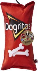 Ethical Pet Fun Food Dogritos Chips Plush Squeaky Dog Toy, Assorted, 14-in