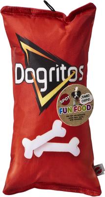 Show full view: Ethical Pet Fun Food Dogritos Chips Plush Squeaky Dog Toy, Assorted, 14-in slide 1 of 5