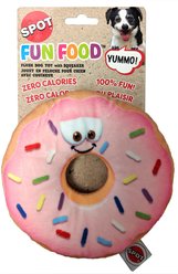 Ethical Pet Fun Food Donut Squeaky Plush Dog Toy