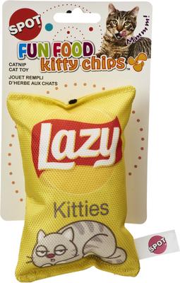 Show full view: Ethical Pet Fun Food Kitty Chips Plush Cat Toy, Color Varies, 5-in slide 5 of 8