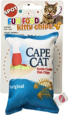 Show full view: Ethical Pet Fun Food Kitty Chips Plush Cat Toy, Color Varies, 5-in slide 6 of 8