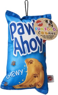 Show full view: Ethical Pet Fun Food Paws Ahoy Plush Squeaky Dog Toy, Assorted slide 1 of 3