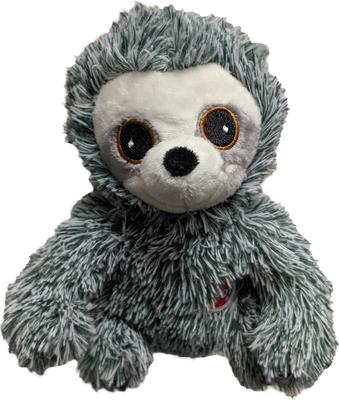 Show full view: Ethical Pet Fun Sloth Squeaky Plush Dog Toy, Color Varies, 7-in slide 2 of 3