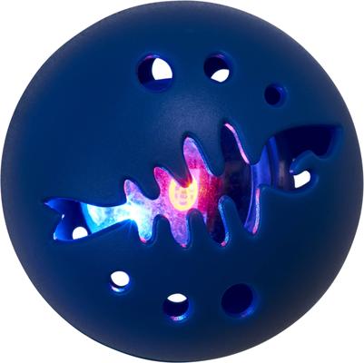 Show full view: Ethical Pet Kitty Electronic Ball Cat Toy, Blue/Purple, 2 count slide 4 of 5