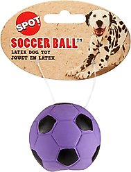 Ethical Pet Latex Soccer Ball Squeaky Dog Chew Toy, Color Varies, 2-in
