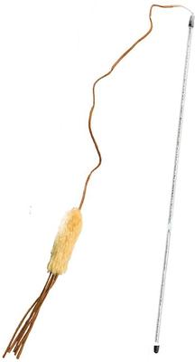 Show full view: Ethical Pet Leather Strand Teaser Wand Cat Toy, Color Varies slide 1 of 6