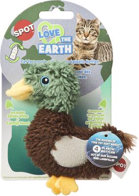 Show full view: Ethical Pet Love The Earth Brnyd Bird Plush Cat Toy, Character Varies, 4-in, 1 count slide 3 of 8