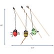 Show in main carousel: Ethical Pet Love The Earth Insect Teaser Wand Cat Toy with Catnip, 1 count, Character Varies slide 6 of 7